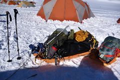 04A Preparing My Sled And Knapsack To Climb From Mount Vinson Base Camp To Low Camp.jpg